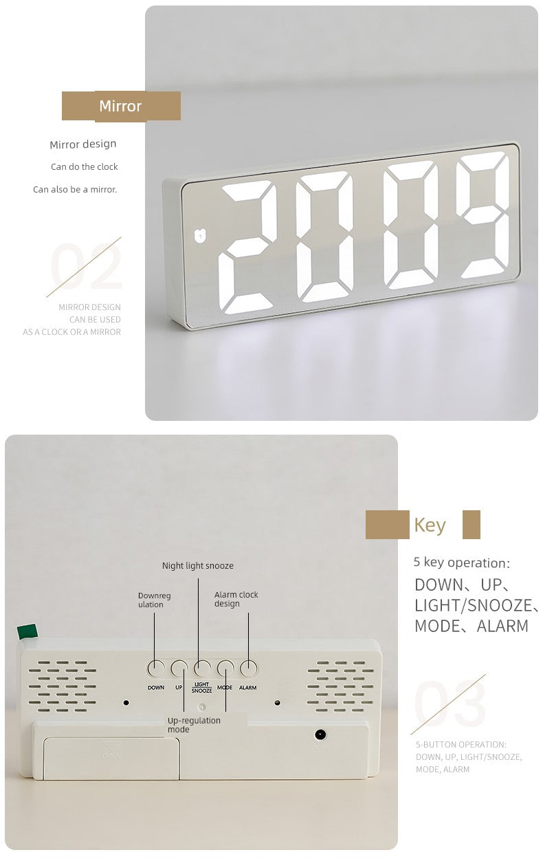Led Student Dormitory E-Sports Office Room Clock