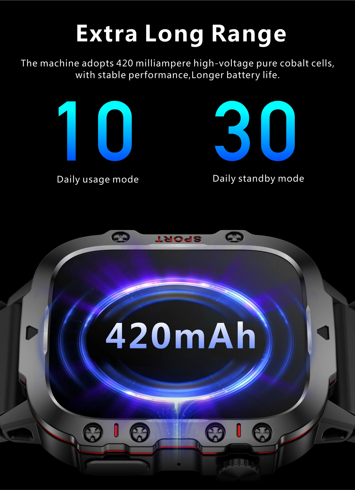 Military GPS Tracker Smart Watch Men IP68 5ATM Outdoor Sports Fitness Tracker Health Monitor 1.96" BT Call Smartwatch For Xiaomi