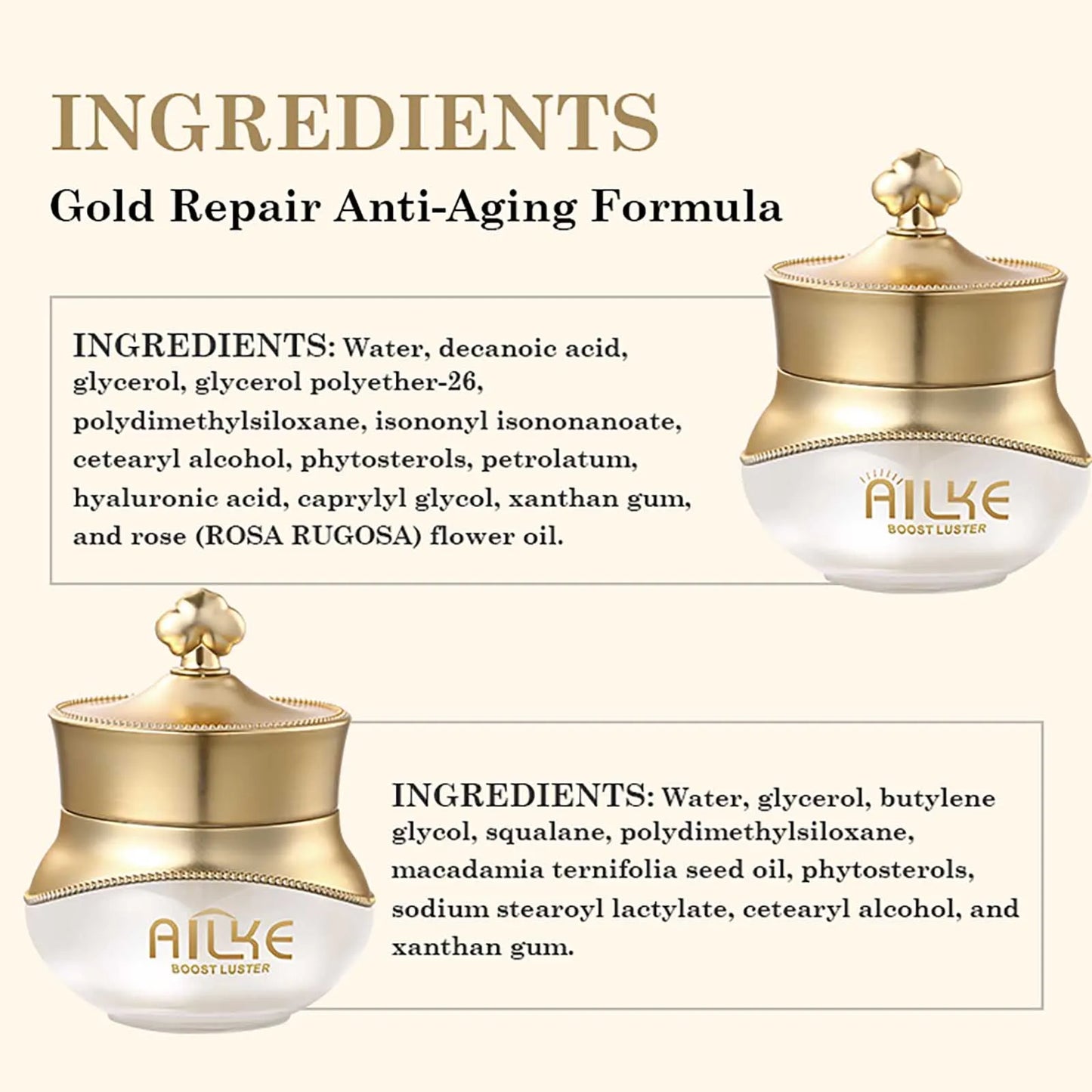 AILKE night women face cream collagen moisturizing whitening brightening anti aging wrinkles all skin sleeping facial care sets