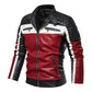2024 Winter Black Leather Jacket Men Fur Lined Warm Motorcycle Jacket Slim Street Fashion BLack Biker Coat Pleated Design Zipper