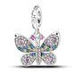 Fit Pandora 925 Original Bracelet 925 Silver Plate Flower Bird Series Charms Beads For Women Fashion DIY Jewelry Gifts Making