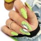 24Pcs Ballerina Press On Nail Tips Oval Head False Nails Almond Artificial Fake Nails With Glue Full Cover Press Manicure Tools