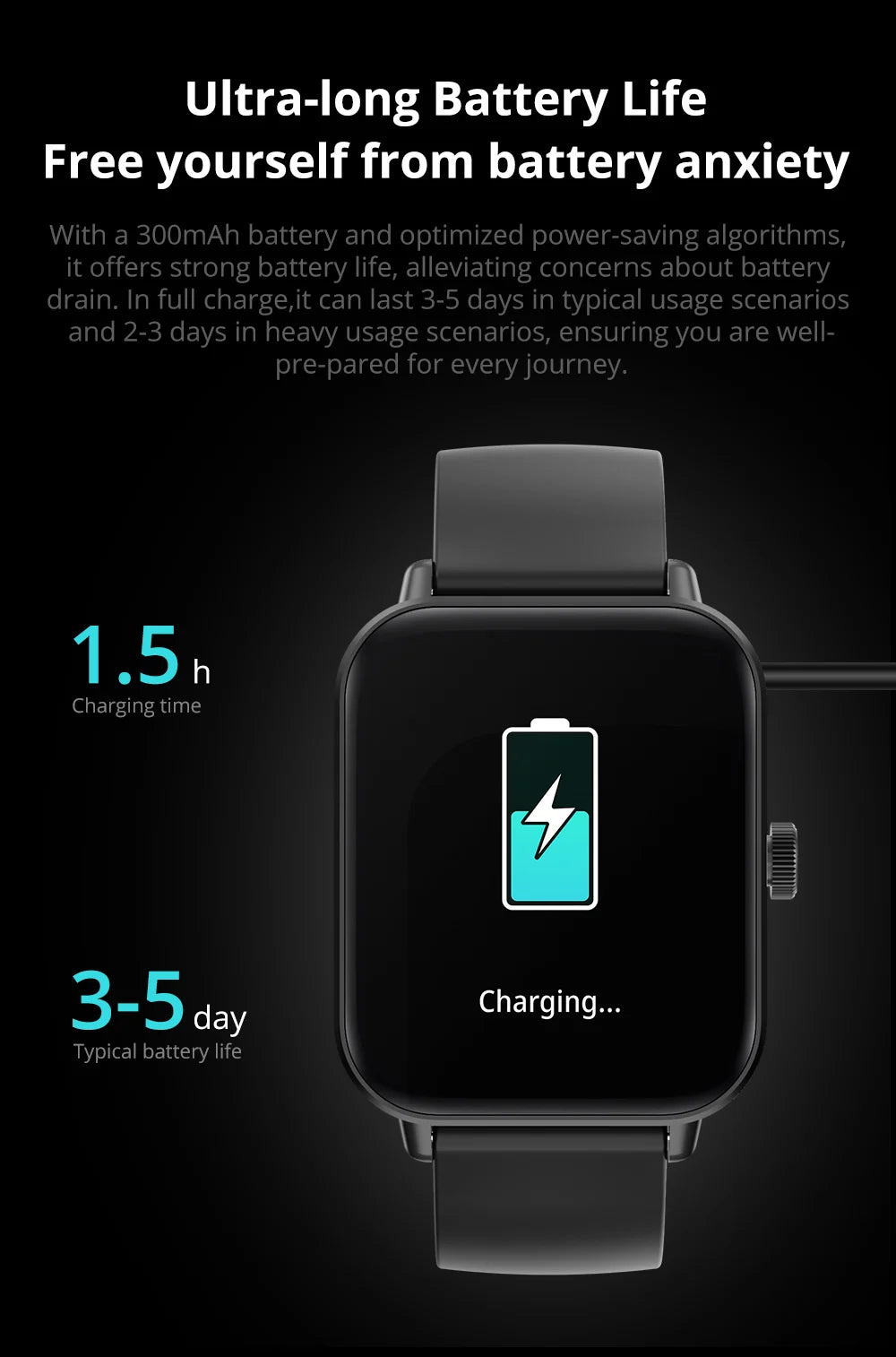 Voice Calling Smart Watch Ultra 1.9 inch Screen 24H Health Monitor 100+ Sports Modes 100+ Watch Faces Smartwatch