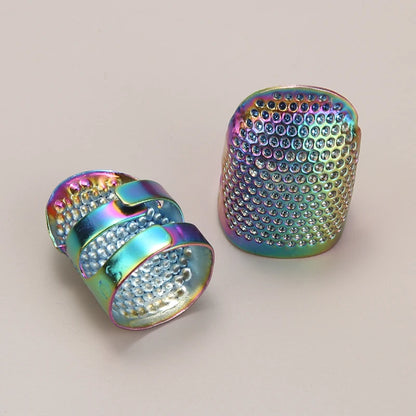 Adjustable Vintage Sewing Thimble, Handmade Non-slip Embroidery against Ring, Vintage Needle Presser Needle Hoop Finger Holder