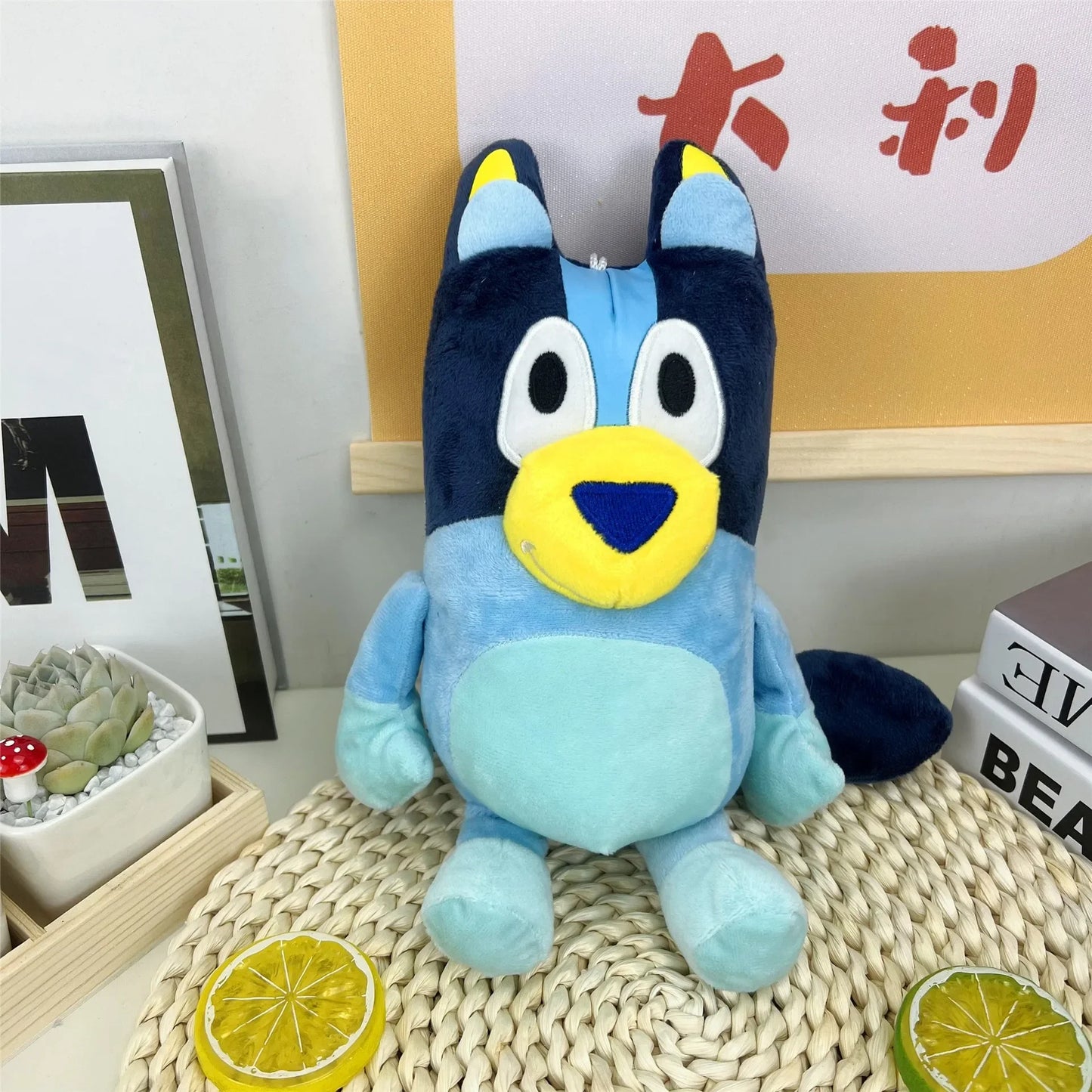 Super Cute P Cat! Needy Girl Overdose Emojis 17/28cm Bluey & Bingo Family Plush Toys Cartoon Dog Stuffed Animals Soft Plush Doll