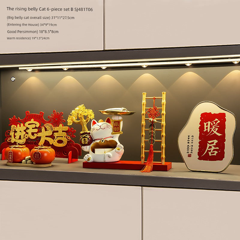 Lucky Cat Key Storage Entrance Decoration Entrance Shoe Cabinet Living Room Home Decorations Housewarming Gifts
