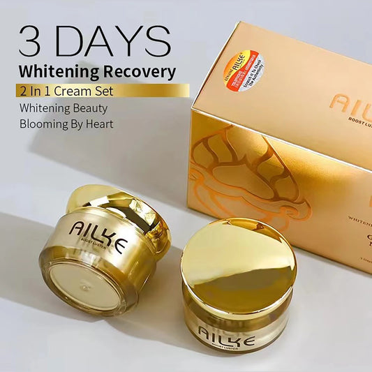 AILKE Brightening Face Cream With Glutathione, Improve Dull Skin, Remove Black Spots Facial Cream for Women Men