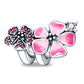 Fit Pandora 925 Original Bracelet 925 Silver Plate Flower Bird Series Charms Beads For Women Fashion DIY Jewelry Gifts Making