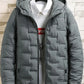 Down Jackets for Men Hooded Man Padded Coat Fashion 2024 Parkas Lightweight Padding Cold Warm Clothes New in & Korean Popular