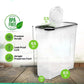Food Storage Containers with Lids Stackable Treat Box Containers for Kitchen Pantry Organization Containers for Rice Dispenser
