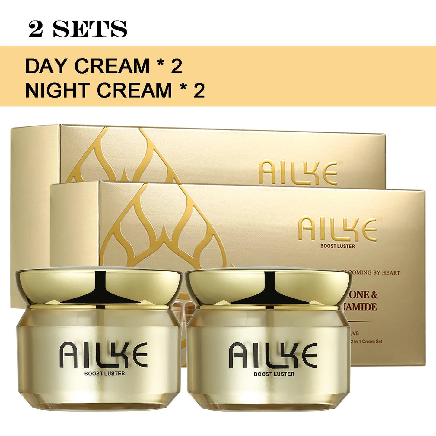 AILKE Brightening Face Cream With Glutathione, Improve Dull Skin, Remove Black Spots Facial Cream for Women Men