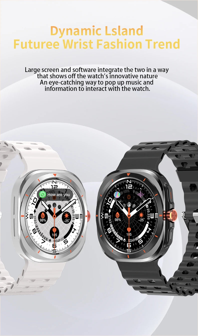 Watch 7 Ultra Smartwatch Bluetooth Talk HD AMOLED Screen Fitness Tracker Health Monitoring Smartwatch for Android IOS