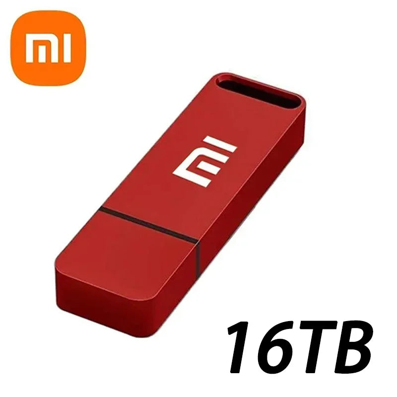Flash Drive 16TB USB 3.2 Flash Drive 8TB Type-C Interface Metal Real Capacity Memory Stick High Speed Pen Drive Flash Memory U Disk