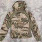 Mens CamouflageTactical Jacket Lightweight Cotton Clothes Autumn Winter Outdoor Waterproof Hooded Padded Coat Hiking Windbreaker