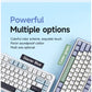 AULA F75 wireless Mechanical Keyboard,Gamer keyboard Customized Hot-Swap 75% Layout,OEM Profile Gasket Structure,Reaper Axis