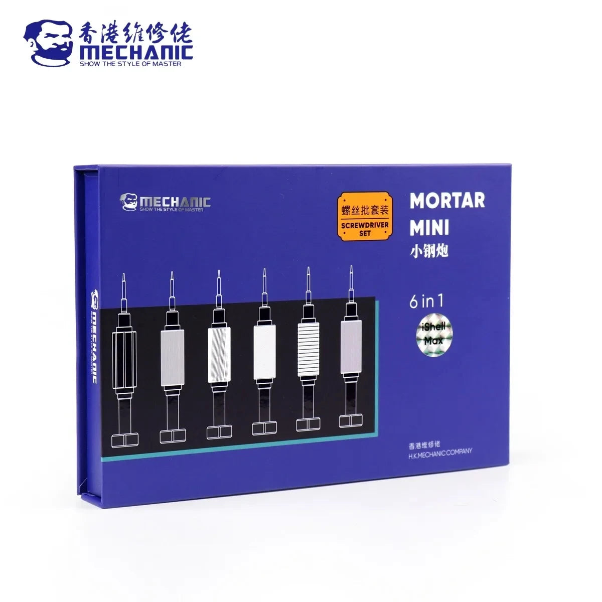 6in1 Mechanic IShell Min High Hardness Precision Screwdriver Plum blossom cross for IPhone bottom Internal disassembly tools set