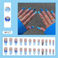 24p Artificial Acrylic Nail Art Fake Nails Full Coverage Removable Pressing Nail Tips Lotus Root Pink Leopard Print False Nails
