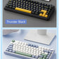 AULA F75 wireless Mechanical Keyboard,Gamer keyboard Customized Hot-Swap 75% Layout,OEM Profile Gasket Structure,Reaper Axis