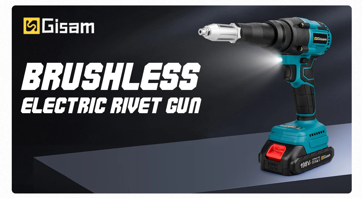 20000N Brushless Electric Rivet Gun 2.4~4.8mm Cordless Rivet Nut Gun Drill Insert Automatic Riveting Tool For Makita 18V Battery