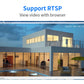 Hiseeu 5MP Audio IP Security Surveillance Camera POE H.265 Outdoor Waterproof IP66 CCTV Camera P2P Video Home for POE NVR