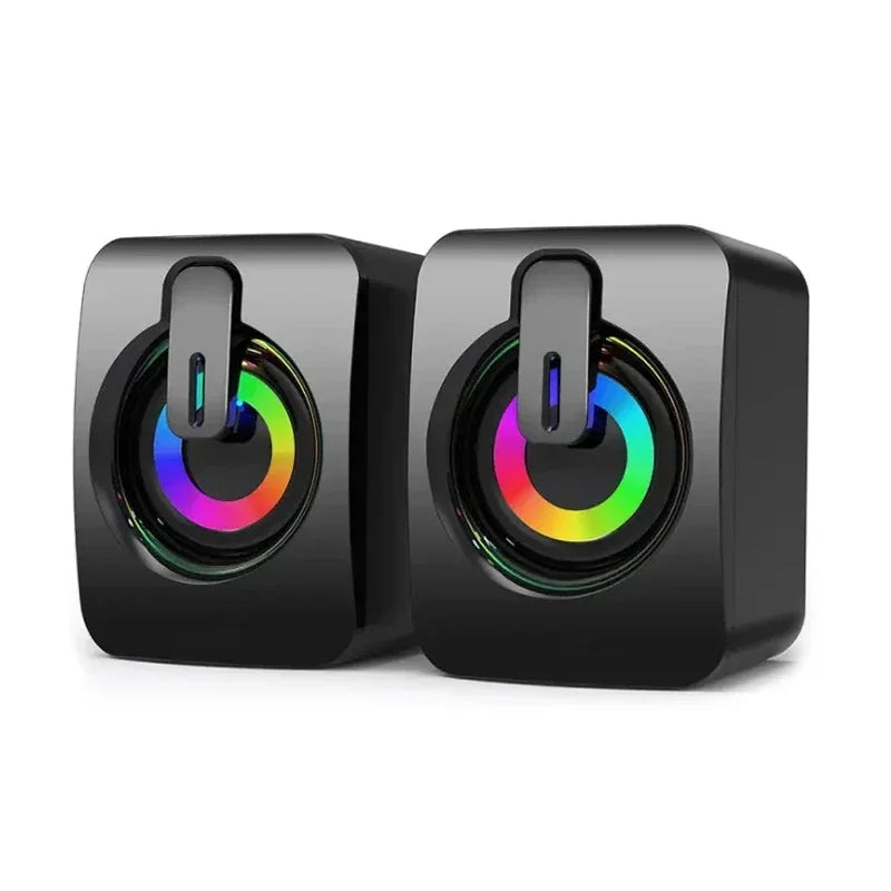 Computer Speaker Stereo Sound With Microphone 3.5mm AUX Home Office PC Speaker for Macbook Desktop Notebook Computer Loudspeaker