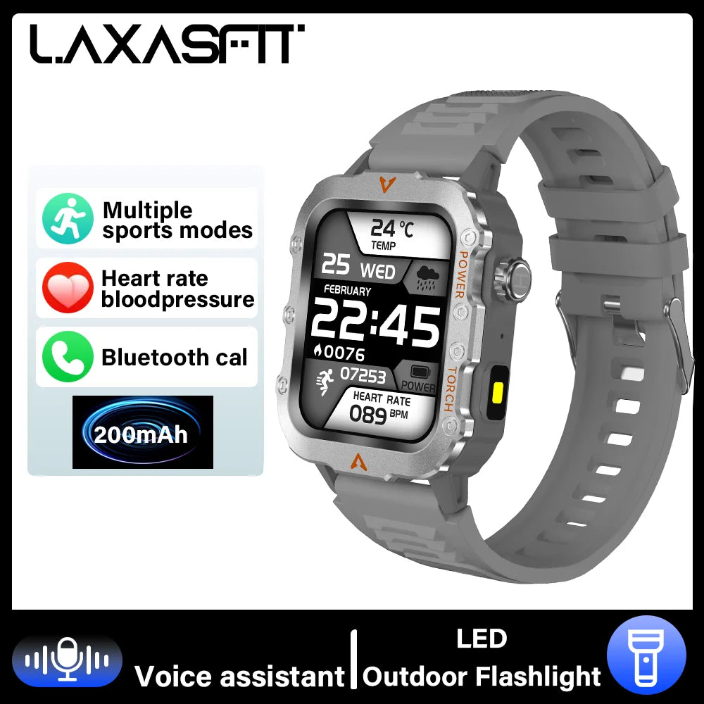 New LED Men's Smartwatch Bluetooth Talking Smartwatch Multi Sport Mode Health Monitoring Smart Watch