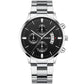 2023 Fashion Men Gold Stainless Steel Watch Luxury Calendar Quartz Wrist Watch Mens Business Watches for Man Clock Reloj Hombre