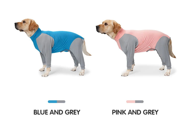 Dog Recovery Suit Pet Home Wear Pajamas High-elastic Breathable Dog Jumpsuit Pet Operative Protection Long Sleeves Bodysuit
