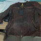 Vintage Black Brown Real Cowhide Genuine Leather Jacket Real Fur Men's Leather Jacket Bomber Men Leather Jacket Motorcycle Coat