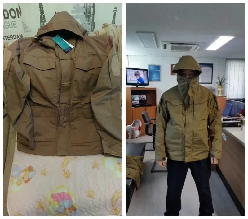 M65 UK  Men Autumn Flight Pilot Coat  Clothes Casual Tactical Hoodie Hunting Field Jacket Windbreaker Waterproof Jackets