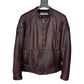 Vintage Black Brown Real Cowhide Genuine Leather Jacket Real Fur Men's Leather Jacket Bomber Men Leather Jacket Motorcycle Coat