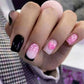24Pcs Medium Long Ballet Fake Nails Art Flat Head Gold Line Frosted False Nails Press on Full Cover Removable Stick on Nail Tips