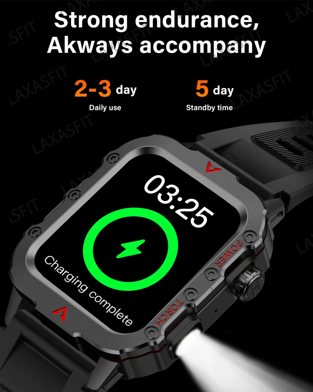 New LED Men's Smartwatch Bluetooth Talking Smartwatch Multi Sport Mode Health Monitoring Smart Watch