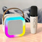 K12 Bluetooth Karaoke Machine Portable 5.3 PA Speaker System with 1-2 Wireless Microphones Home Family Singing Children's Gifts
