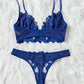 Sexy Underwear For Women Steel Ring Push Up Bra Bilizna Tulle Embroidery Lingerie Ensemble Erotic Lingerie Lace Intimate Outfits