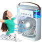 3 In 1 Fan AIr Conditioner Household Water Mist USB Fan Small Air Cooler LED Night Light Portable Humidifier Air Adjustment Fan