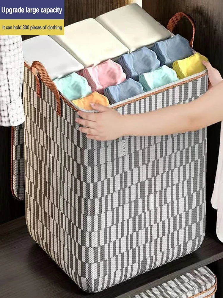 Quilt Storage Non-Woven Wardrobe Space Saving Bag House-Moving Box Dustproof Organizers  Bedding Box Travel Storage Organization