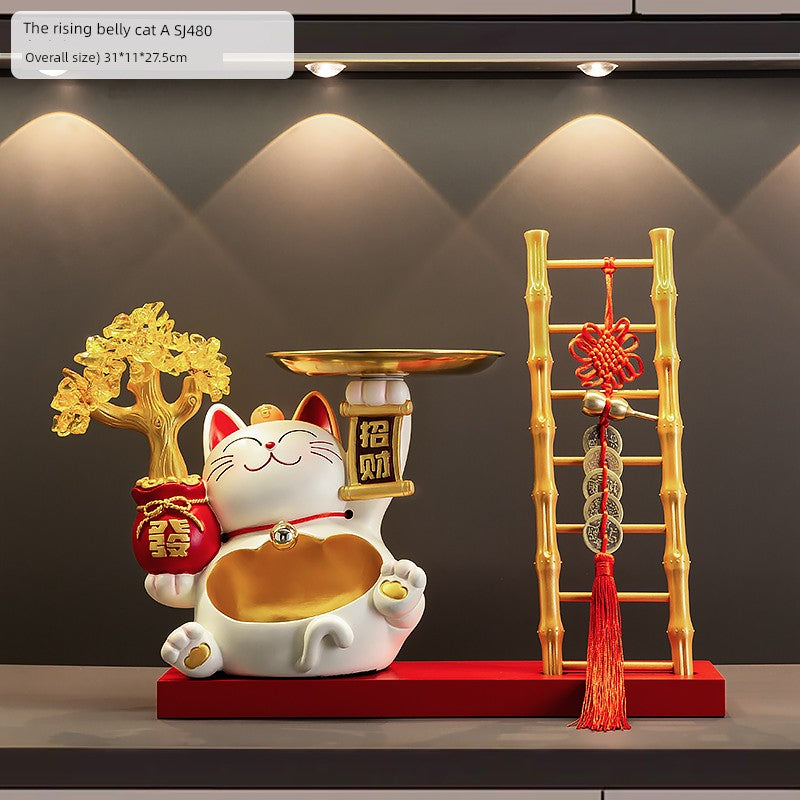 Lucky Cat Key Storage Entrance Decoration Entrance Shoe Cabinet Living Room Home Decorations Housewarming Gifts