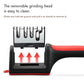 4-Stage Kitchen Knife Sharpener - Diamond & Ceramic Rods, Tungsten Steel Blades - Easy Manual Sharpening Tool for Home Use
