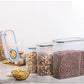 Food Storage Containers with Lids Stackable Treat Box Containers for Kitchen Pantry Organization Containers for Rice Dispenser
