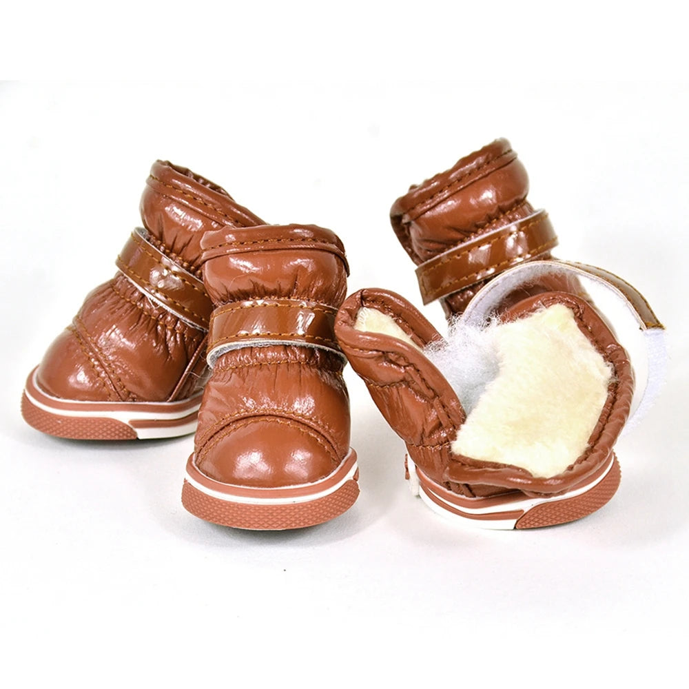 4Pcs Dirt-resistant Soft Outdoor Dog Boots for Small Medium Dog Dog Shoes Paw Protector Wear-resistant