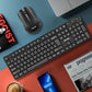 2.4G Wireless Keyboard Mouse Combo Multimedia Wireless Keyboard and Ergonomic Mouse Set USB Receiver For PC Notebook Laptop