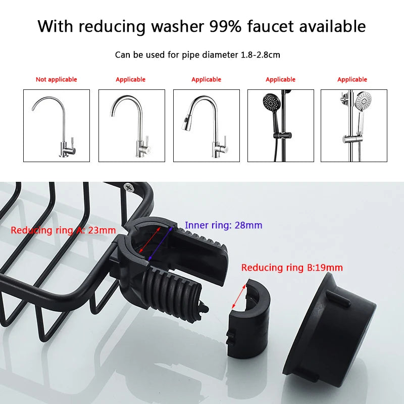 Bathroom Faucet Storage Rack Shower Soap Holder Bathroom Organization Shower Shelves Bathroom Accessories