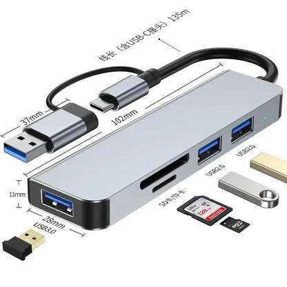 USB C HUB Type C Splitter Thunderbolt 3 Docking Station Laptop Adapter With For Macbook Air M1 iPad Pro