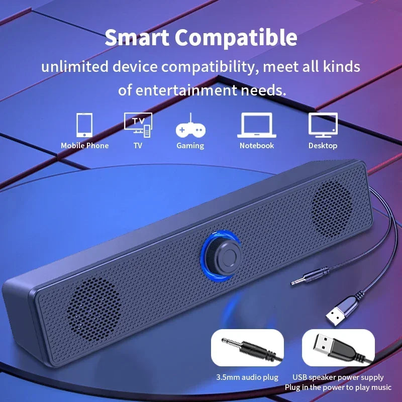 Computer Desktop High-quality Bluetooth Wired Dual-purpose High-volume Microphone Two-in-one Speaker Home Surround Audio System