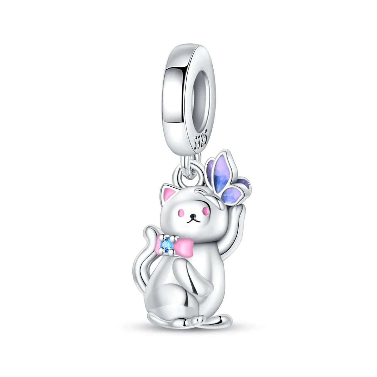 925 Silver Charms Beads Fit 3mm Original Bracelet Game Machine Box Afternoon Tea Dessert Romantic Pink Pendant DIY Jewelry