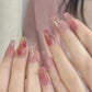 24Pcs/Lot Milky White Gradient Long Wearing False Nail Tips Acrylic Press on Nails Removable Reusable Artifical Fake Nails Art