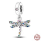Fit Pandora 925 Original Bracelet 925 Silver Plate Flower Bird Series Charms Beads For Women Fashion DIY Jewelry Gifts Making