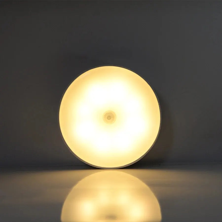 CY Motion Sensor LED Night Light USB Rechargeable For Kitchen Cabinet Wardrobe Lamp Staircase Wireless LED Closet Light