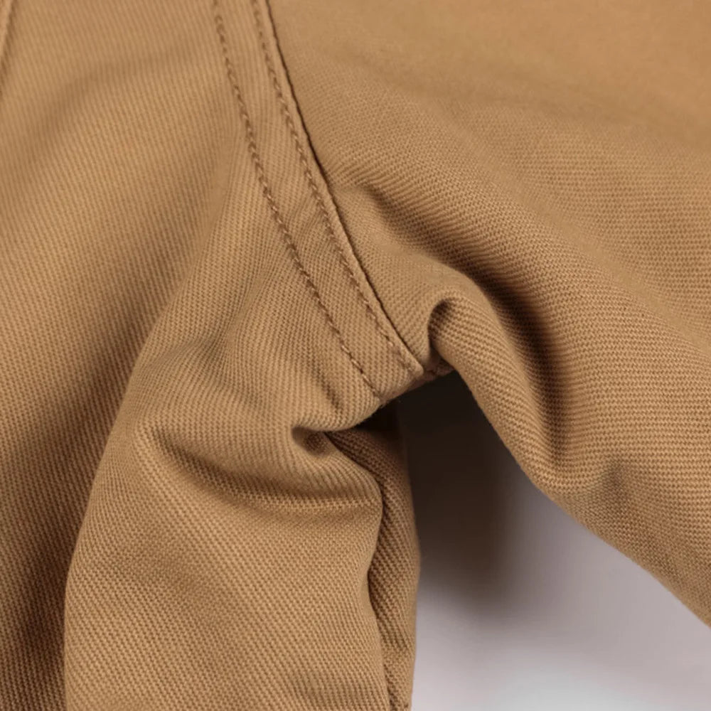 Men's Winter Jacket Hooded Casual Cotton Coat Retro Coat Men's Cotton Casual Fleece Long Jacket Men's Outdoor Tooling Coat